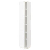 METOD high cabinet with shelves, white Enköping/white wood effect, 40x37x200 cm