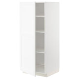 METOD high cabinet with shelves, white Enköping/white wood effect, 60x60x140 cm