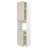 METOD high cab f oven w 2 doors/shelves