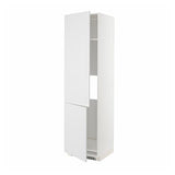 METOD high cab f fridge/freezer w 2 doors, white/Stensund white, 60x60x220 cm