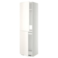 METOD high cabinet for fridge/freezer, white/Veddinge white, 60x60x220 cm