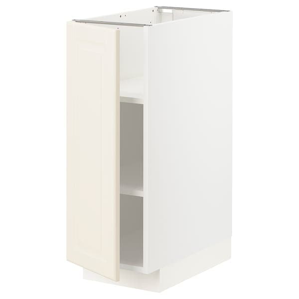 Ikea METOD - Base cabinet with shelves, white/Bodbyn off-white, 30x60 cm