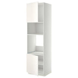 METOD high cabinet f built-in appliances, white/Veddinge white, 60x60x220 cm