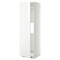 METOD high cab f fridge or freezer w door, white/Ringhult white, 60x60x200 cm