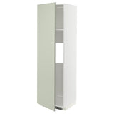 METOD high cab f fridge or freezer w door, white/Stensund light green, 60x60x200 cm