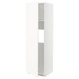 METOD high cab f fridge or freezer w door, white/Vallstena white, 60x60x200 cm