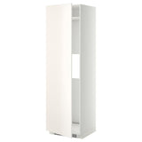 METOD high cab f fridge or freezer w door, white/Veddinge white, 60x60x200 cm