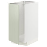 METOD base cab f sink/waste sorting, white/Stensund light green, 40x60 cm