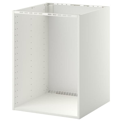METOD - Base cabinet for built-in oven/sink, white, 60x60x80 cm