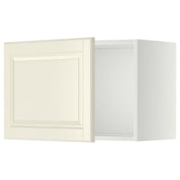 METOD wall cabinet, white/Bodbyn off-white, 60x40 cm
