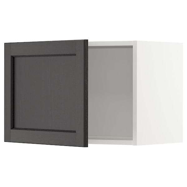 Ikea METOD - Wall cabinet, white/Lerhyttan black stained , 60x40 cm