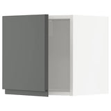 METOD wall cabinet, white/Voxtorp dark grey, 40x40 cm