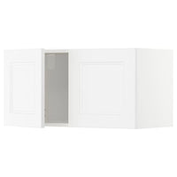 METOD wall cabinet with 2 doors, white/Axstad matt white, 80x40 cm