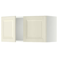 METOD wall cabinet with 2 doors, white/Bodbyn off-white, 80x40 cm