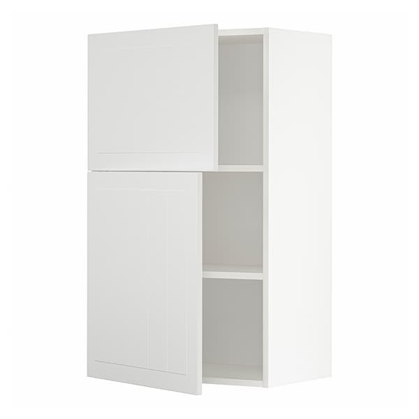 Ikea METOD - Wall cabinet with shelves/2 doors, white/Stensund white, 60x100 cm