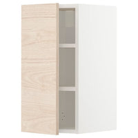 METOD wall cabinet with shelves, white/Askersund light ash effect, 30x60 cm