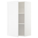 METOD wall cabinet with shelves, white/Axstad matt white, 60x100 cm