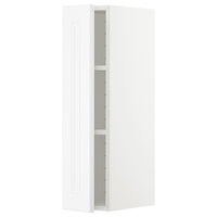 METOD wall cabinet with shelves, white/Axstad matt white, 20x80 cm