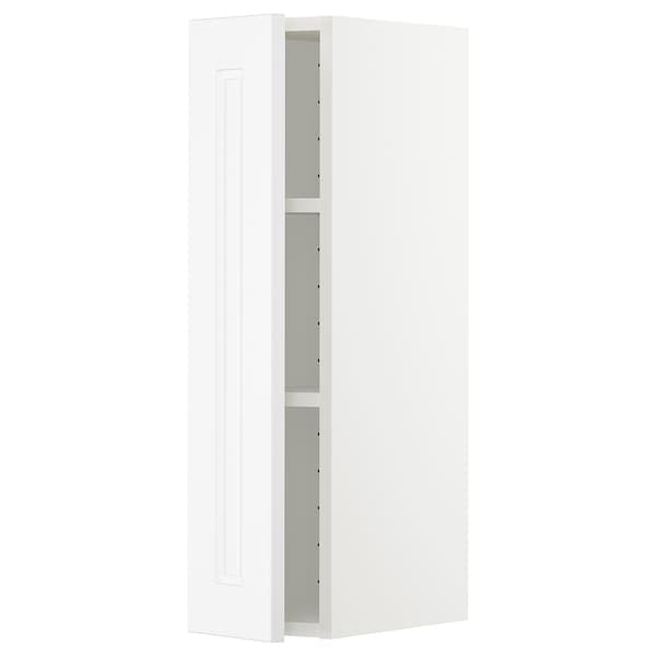 Ikea METOD - Wall cabinet with shelves, white/Axstad matt white, 20x80 cm