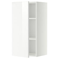 METOD wall cabinet with shelves, white/Ringhult white, 40x80 cm