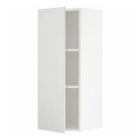 METOD wall cabinet with shelves, white/Stensund white, 40x100 cm