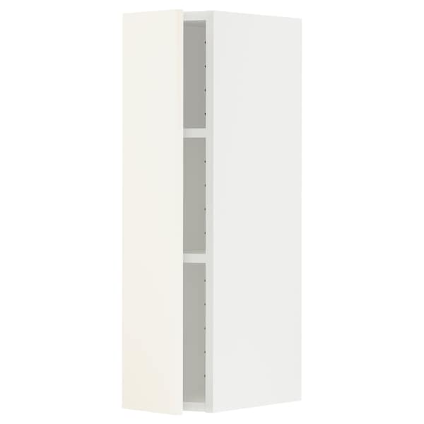 Ikea METOD - Wall cabinet with shelves, white/Vallstena white, 20x80 cm