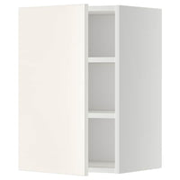 METOD wall cabinet with shelves, white/Veddinge white, 40x60 cm