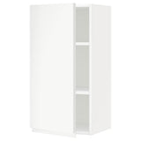 METOD wall cabinet with shelves, white/Voxtorp matt white, 40x80 cm