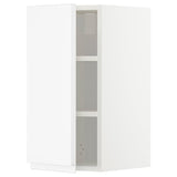 METOD wall cabinet with shelves, white/Voxtorp matt white, 30x60 cm