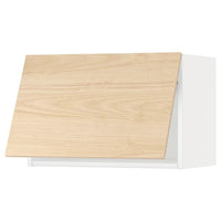 METOD wall cabinet horizontal, white/Askersund light ash effect, 60x40 cm