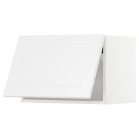 METOD wall cabinet horizontal, white/Axstad matt white, 60x40 cm