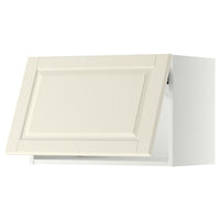 METOD wall cabinet horizontal, white/Bodbyn off-white, 60x40 cm