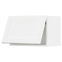 METOD wall cabinet horizontal, white Enköping/white wood effect, 60x40 cm