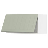 METOD wall cabinet horizontal, white/Stensund light green, 80x40 cm