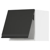 METOD wall cabinet horizontal, white/Upplöv matt anthracite, 40x40 cm