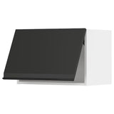 METOD wall cabinet horizontal, white/Upplöv matt anthracite, 60x40 cm