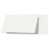 METOD wall cabinet horizontal, white/Vallstena white, 80x40 cm