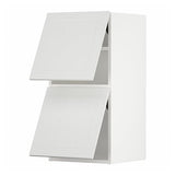METOD wall cabinet horizontal w 2 doors, white/Stensund white, 40x80 cm