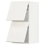 METOD wall cabinet horizontal w 2 doors, white/Veddinge white, 40x80 cm