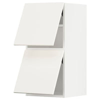 METOD wall cabinet horizontal w 2 doors, white/Veddinge white, 40x80 cm
