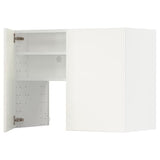 METOD wall cb f extr hood w shlf/door, white/Veddinge white, 80x60 cm