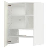 METOD wall cb f extr hood w shlf/door, white/Veddinge white, 60x80 cm