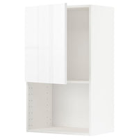 METOD wall cabinet for microwave oven, white/Ringhult white, 60x100 cm