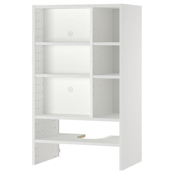 METOD - Wall cb frm f b-in extractor hood, white, 60x37x100 cm - best price from Maltashopper.com 10547641