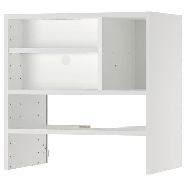 METOD wall cb frm f b-in extractor hood, white, 60x37x60 cm
