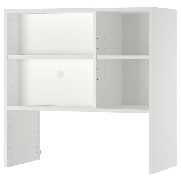 METOD wall cb frm f b-in extractor hood, white, 80.0x80.0x37.0 cm