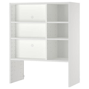 Ikea METOD - Wall cb frm f b-in extractor hood, white, 80x37x100 cm