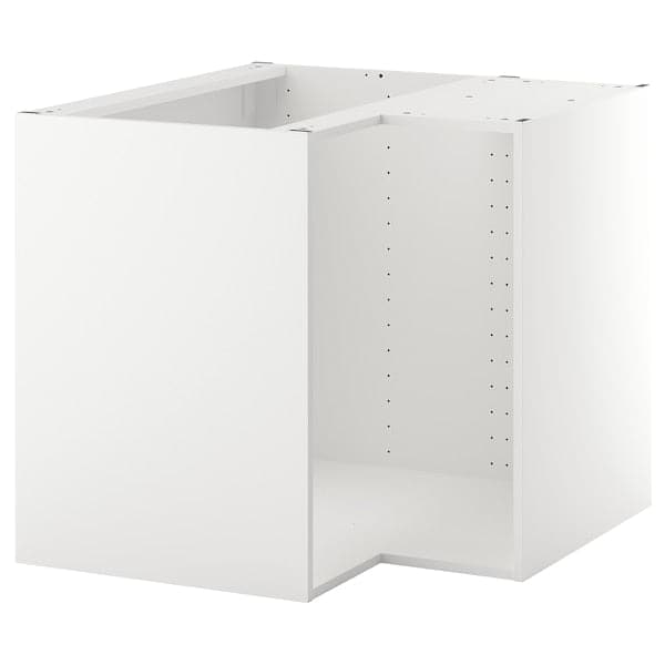 METOD corner base cabinet frame, white, 88x60x80 cm