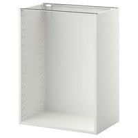 METOD base cabinet, white, 60x37x80 cm