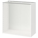 METOD base cabinet, white, 80x37x80 cm